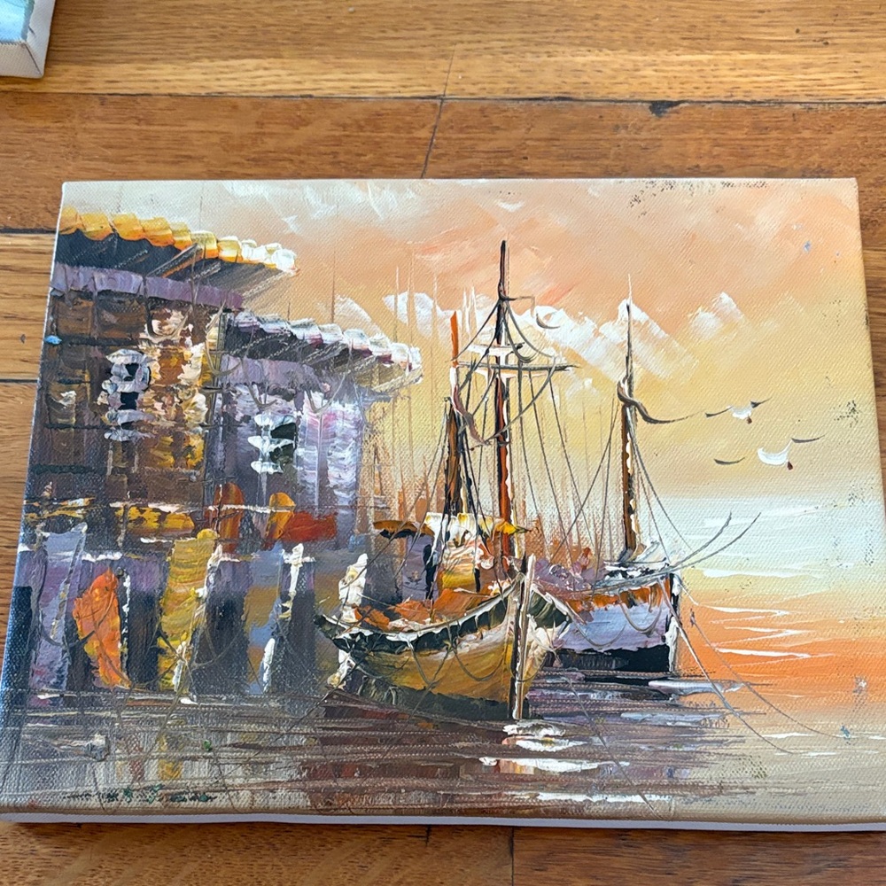 Sunset Harbor Canvas Art